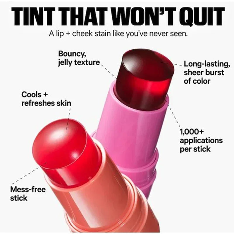 Jelly Blush Lip Gloss Face Blusher Moisturising Shading Lipstick Cheek Tint Lasting Lipgloss Original Makeup Blush Palette