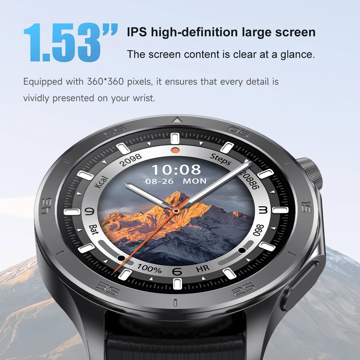 2025 New For OPPO Watch X2 Smart Watch Men AMOLED Outdoor Fashion GPS Compass Heart rate Waterproof Bluetooth Call Smartwatches