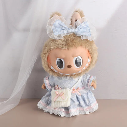 2025 New 38cm Labubu Hot Only Selling Clothes Labubu Mokoko Idol Doll Fashion Design Dress Coat Set Accessories Gift