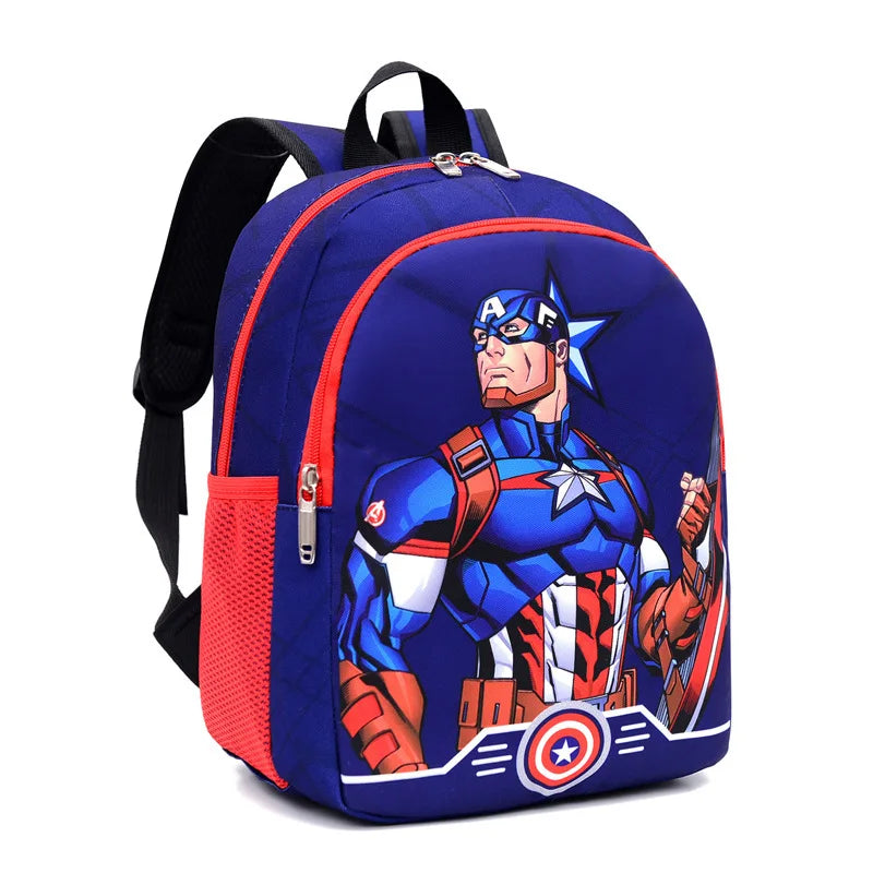 Disney Marvel Series Backpack Boy's Primary School Schoolbag Double-layer Cartoon Spider-Man Backpack For Boys Gift