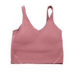 Sports yoga bra with a gathered U-back