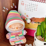 17cm Mini Plush Doll'S Clothes Outfit Accessories For Korea Kpop Labubu V1 V2 V3 Christmas onesie hat set Clothing