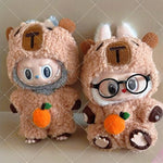 17cm Labubu Doll Capybara Costume Suit V1 V2 V3 Clothes Set Plush Toy Outfit Accessories