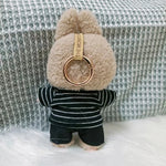 Decorative Striped Shirt for 15/17cm Labubu Doll Fashion Outfit Ropa Labubu Accessories