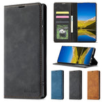 Wallet Skin Friendly Magnetic Flip Card Photo Frame Leather Case For Samsung Galaxy S24 Ultra S24 Plus Waterproof And Dustproof