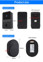 Wireless Doorbell WiFi Outdoor HD Camera Security Door Bell Night Vision Video Intercom Voice Change For Home Monitor Door Phone