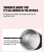 Thermos Bottle for Coffee Thermal Cup for tea Mini Tumbler Insulated Vacuum Flask Mug Stainless Steel Leakproof Travel Drinkware