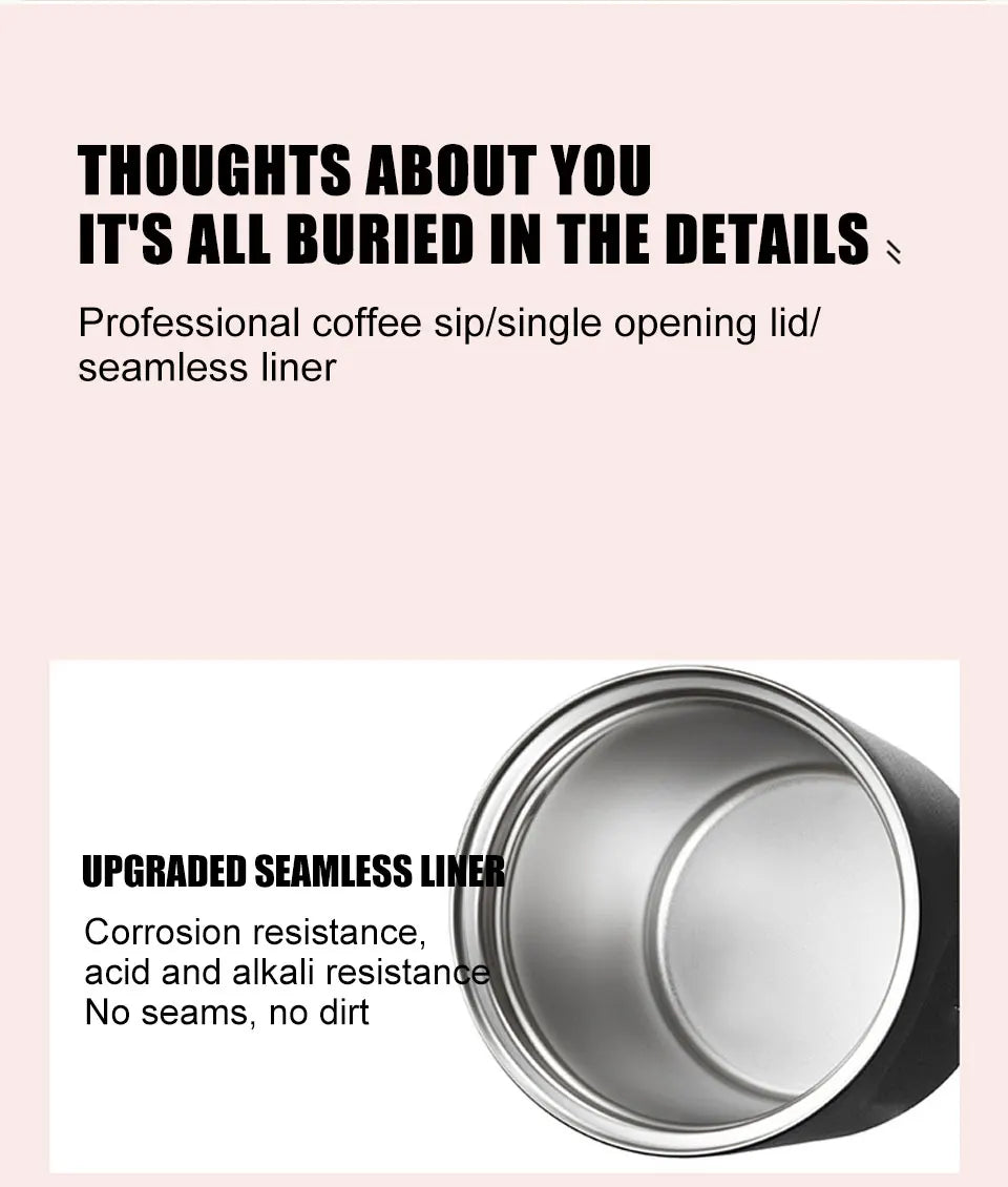 Thermos Bottle for Coffee Thermal Cup for tea Mini Tumbler Insulated Vacuum Flask Mug Stainless Steel Leakproof Travel Drinkware