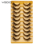 YSDO Half Eyelashes 3/10 pairs Natural Full False Eyelashes 3d Lashes  Cat Eye Fake Eyelashes Extension Faux Cils Makeup Tools