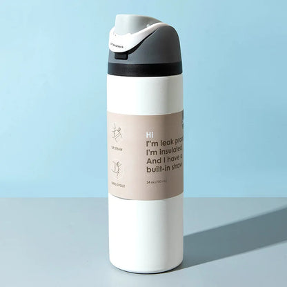 New Stainless Steel Insulated Sports Water Cup – Large Capacity, Portable, Multi-Color