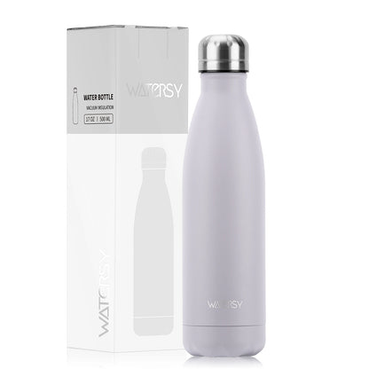 500ml Stainless Steel Water Bottle Insulated Vacuum Flask Double Wall Thermal Cup Keep Cold Hot Sports Kettle Gift for Friends