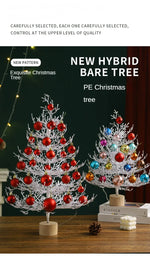 Christmas party decorations Christmas tree desktop decorations Christmas decorations simulation tree white decorative balls