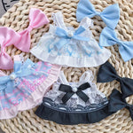 For 15/17cm Labubu  Plush Doll's   Bow Dress  Clothes  Outfit Doll Accessories