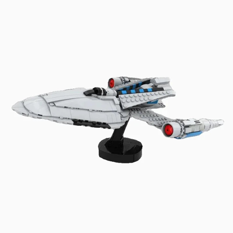 Bricklink Star Movie Starship Enterprise NCC-1701 Discovery Voyager NX-01 Delta MOC Spaceship Sets Building Blocks Kid Toys Gift
