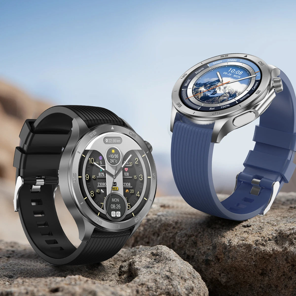 2025 New For OPPO Watch X2 Smart Watch Men AMOLED Outdoor Fashion GPS Compass Heart rate Waterproof Bluetooth Call Smartwatches