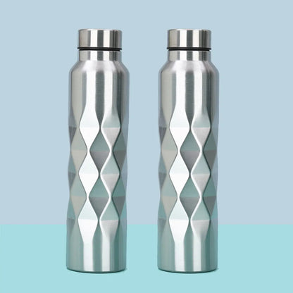 1/2/3Pcs 1000ml Stainless Steel Sport Water Bottles Single-layer Rugged Water Cup Metal Flask Drinkware for Camping Sports Gym