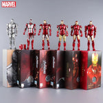 Marvel Avengers ZD Toys Iron Man MK3 MK1 MK6 MK7 MK5 Tony Stark Iron Patriot War Machine Action Figure Ironman Collect Toy Gift
