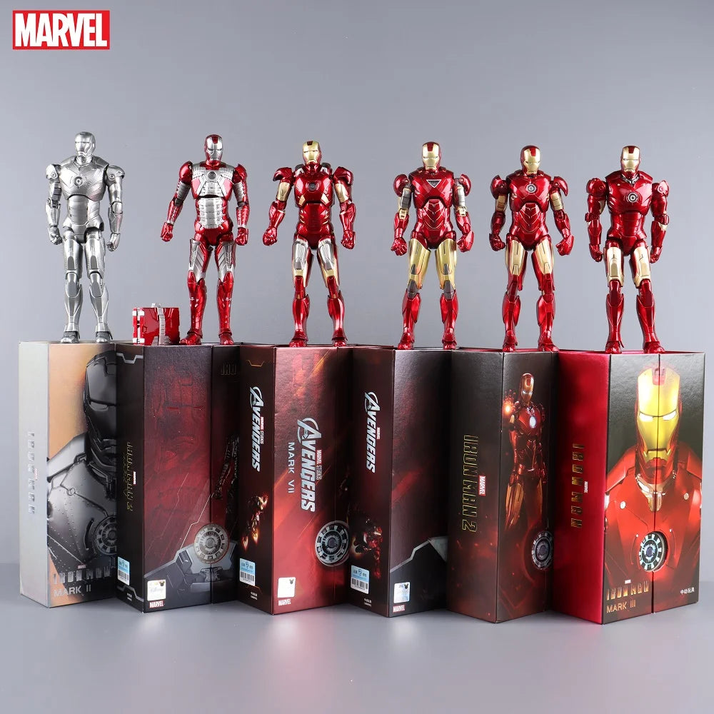 Marvel Avengers ZD Toys Iron Man MK3 MK1 MK6 MK7 MK5 Tony Stark Iron Patriot War Machine Action Figure Ironman Collect Toy Gift