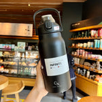 1.3L/1.7L Large Capacity Thermo Bottle Outdoor Mug Stainless Steel Thermos Water Bottle Portable Vaccum Flask Cold And Hot Tumbl