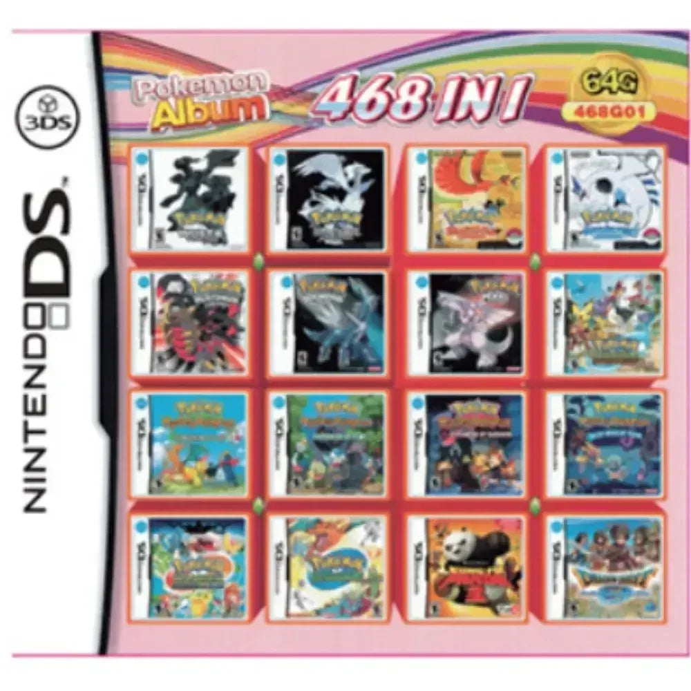DS/NDS/3DS/NDSL Game Cartridge – All-in-One Video Game Collection for Handheld
