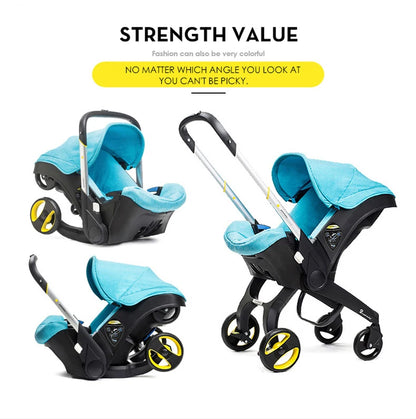 Ultralichte 4-in-1 Kinderwagen met Autostoel