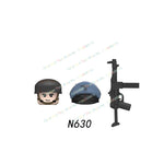 N601-650 MOC Military War Infantry Soldiers Action Figures Creative Bricks Accessories Building Blocks Children's Toys Gifts