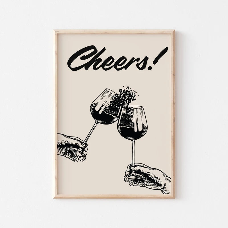 Vintage Cocktail Mojito Wine Club Bar Drinks Wall Art Canvas Painting Nordic Posters And Prints Wall Pictures For Living Room