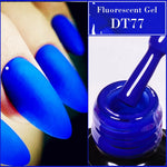 MEET ACROSS 7ml Orange Red Green Gel Nail Polish Laser Sparkly Soak Off Semi Permanent Nail Art UV Gel Varnish For Nails