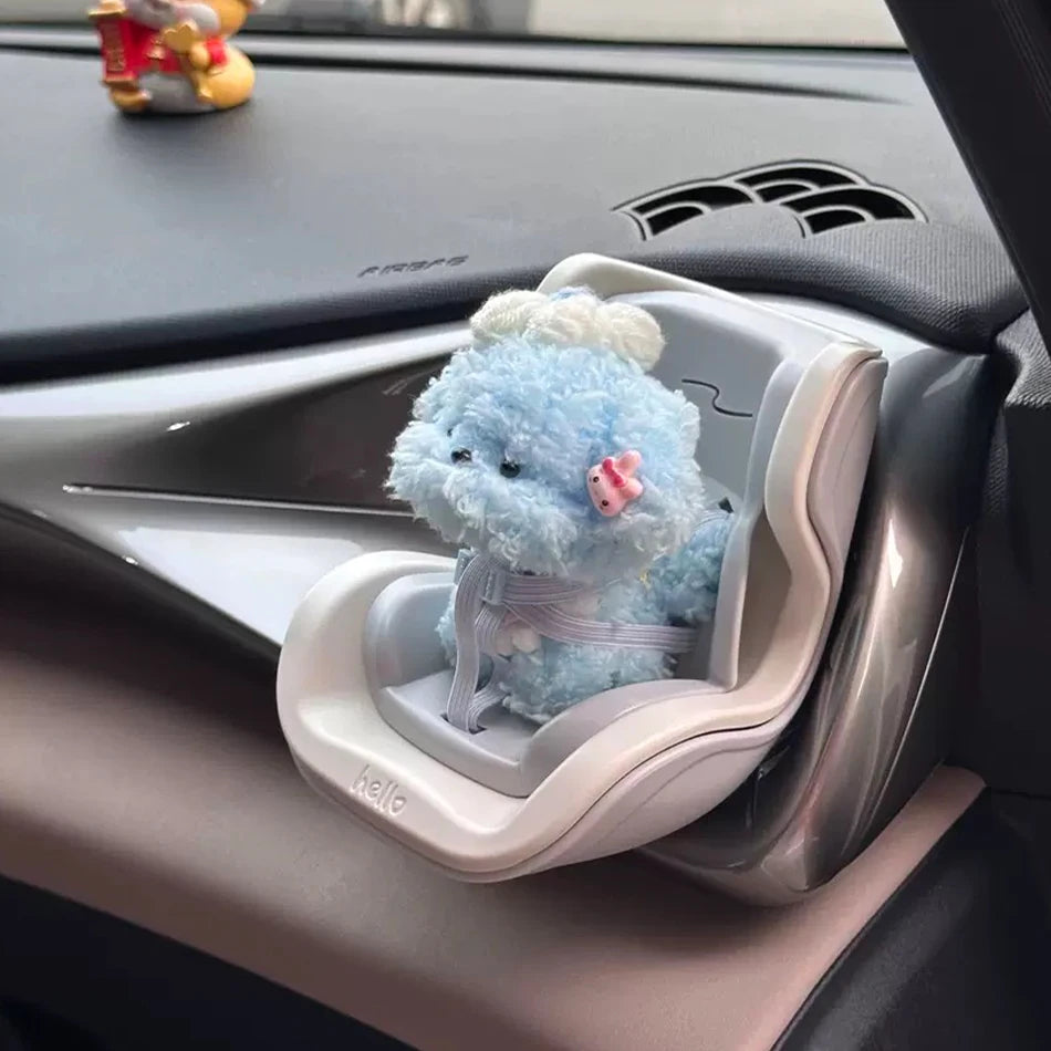 4 Styles For Car Doll Safety Seat Cartoon Chair Model Kawaii Doll Seat Outlet Decor Car Interior Styling Labubu Accessories ﻿