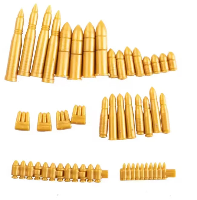 MOC WW2 Military War Weapon Soldier Accessories Building Blocks Roadblock Motorcycle Weapon case container Weapon Bag Brick Toy