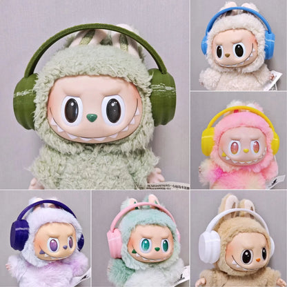 Labubu Doll Rain Boots Labubu I II III Idol Dolls Colorful Shoes and Headphones Multicolor Big Bow LabubusAccessories DIY Gifts