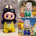 Labubu Only Selling Clothes 17cm First Second Generation Labubu Basketball Clothes Cute Doll Decoration Handmade Doll Clothes