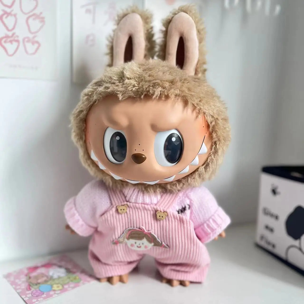 2025 New 38cm Labubu Hot Only Selling Clothes Labubu Mokoko Idol Doll Fashion Design Dress Coat Set Accessories Gift
