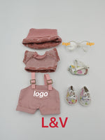 Labubu Haute Couture 17cm Doll Clothing| Gen1-3 Compatible | Designer Outfit with Mini Hat, Glasses & Shoes | Collectible Set