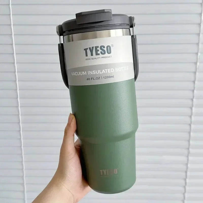 Tyeso Stainless Steel Coffee Cup Cold And Hot Double-layer Insulated Cup Tumbler Thermo Water Bottle Car Travel Mug Vacuum Cup