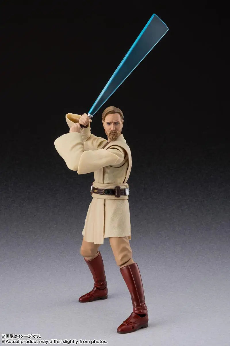 In stock Original Bandai Star Wars: Episode III S.H.Figuarts Obi-Wan Kenobi Master Yoda Anime figure Model Toy collectibles Gift