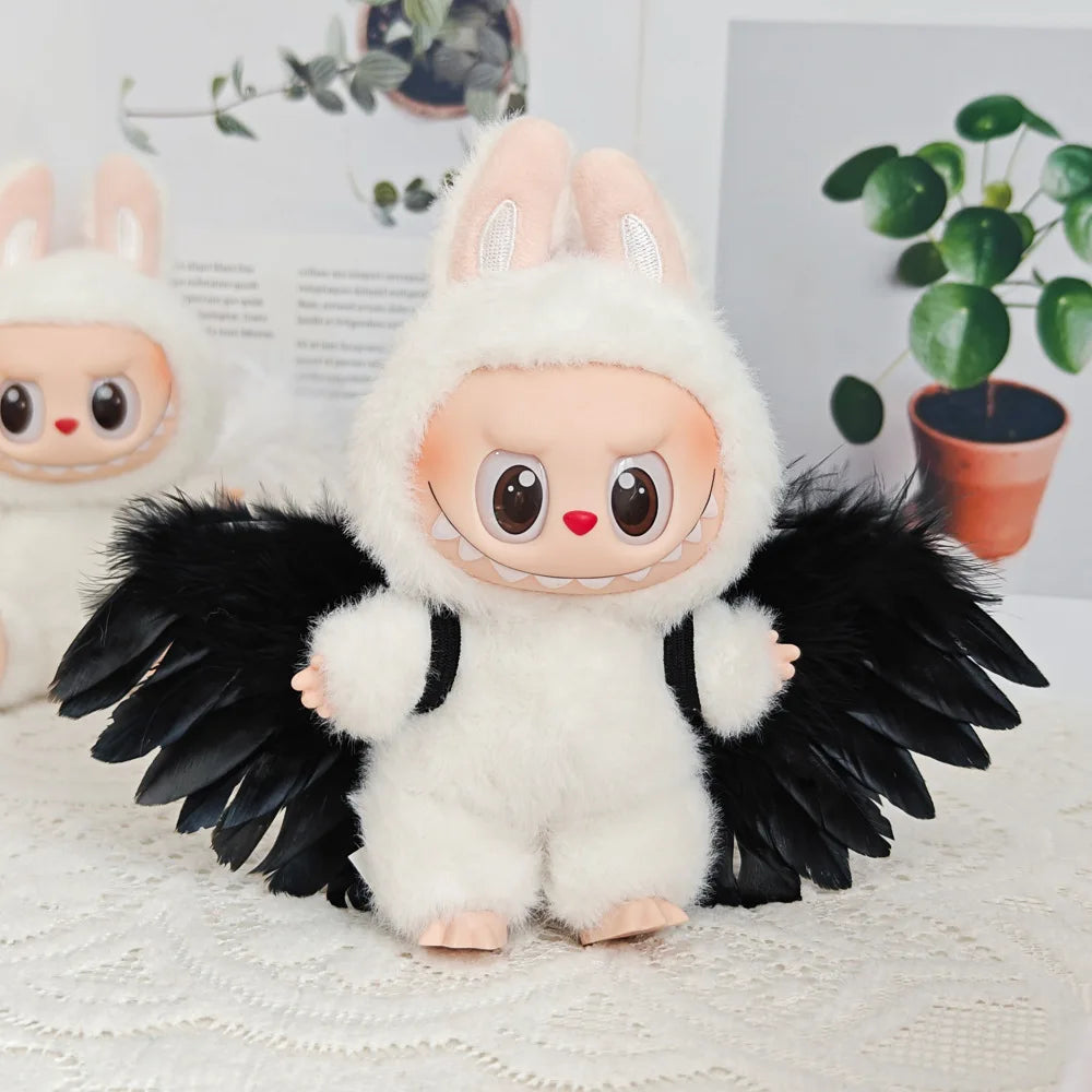 Doll Clothes For Labubu V1 V2 V3 Doll Plush Idol Doll Angel Wings Serise Decoration Accessories Diy Toy Sitting Party Fans Gift