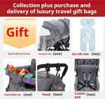 EU STOCK Twin strollers Double kids two seats strollers foldable carriage wholesale baby stroller Front and rear seats