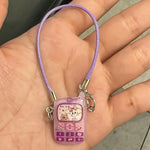 Dollhouse Mini Pendant Model Cartoon Cute Little Mini Mobile Phone Ornament for 15-17cm labubu Cartoon Pendant Sweet Couple Gift