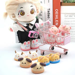 Slipper Shoes Macaron Style 17cm Labubu V2 V1 Doll Shoes Capybara Casual Sandal Dolls Accessories DIY Doll Toys