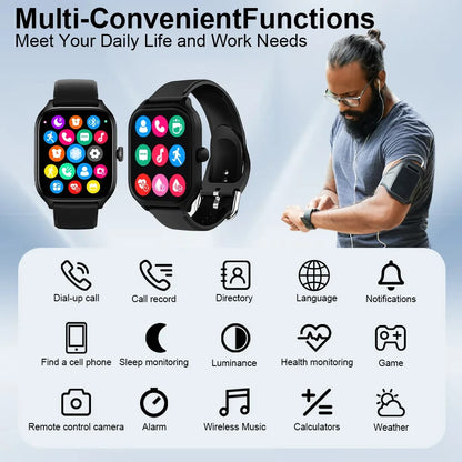 Xiaomi Smart Watch Dialing Answering Calls Exercise Tracking Heart Rate Sleep Monitor Bluetooth Smartwatch Man Woman Gift 2025
