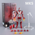ZD Toys Iron Man Action Figure Mark 35 Red Snapper Iron Man MK 24 MK 22 MK 47 Tony Stark Ironman Figure Action Collect Toy Gift