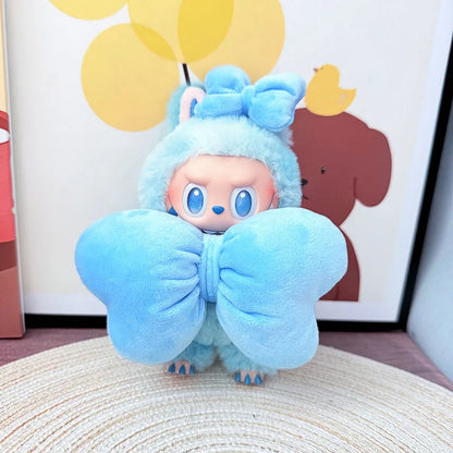 Labubu Doll Rain Boots Labubu I II III Idol Dolls Colorful Shoes and Headphones Multicolor Big Bow LabubusAccessories DIY Gifts