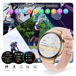 GUHUAVMI Smart Watch Women GPS Trajectory Heart Rate Blood Pressure NFC Bluetooth Call 1.27inch AMLOED Smartwatches Ladies