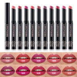 Diamond Pearlescent Lipstick Waterproof Long Lasting Non-stick Cup Matte Velvet Shiny Lipsticks Red Sexy Lips Makeup Cosmetics