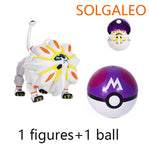 Pokemon Ball Toys Anime Figure Charizard Pikachu Mewtwo Eevee Monster Action Deformation Pokeball Toys Figures Model Kids Gifts