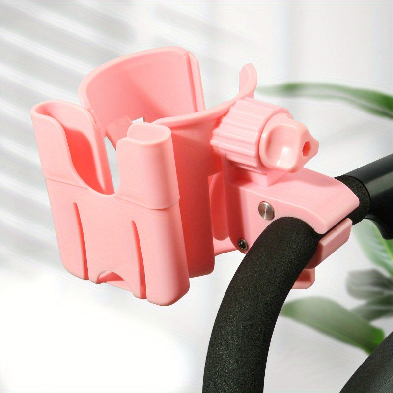 2-in-1 Universal Stroller Water Cup Holder With Phone Holder, Universal Bottle Holder For Wheelchair stroller Accessories