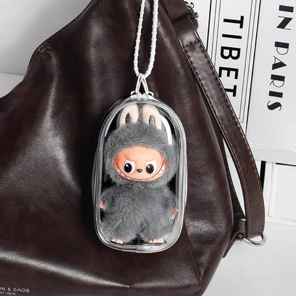 Fack Protective Cover Scratch Resistant Face Mask For Labubu V4 The Monsters Pin for Love Series Doll Clothes Outfit Accessories