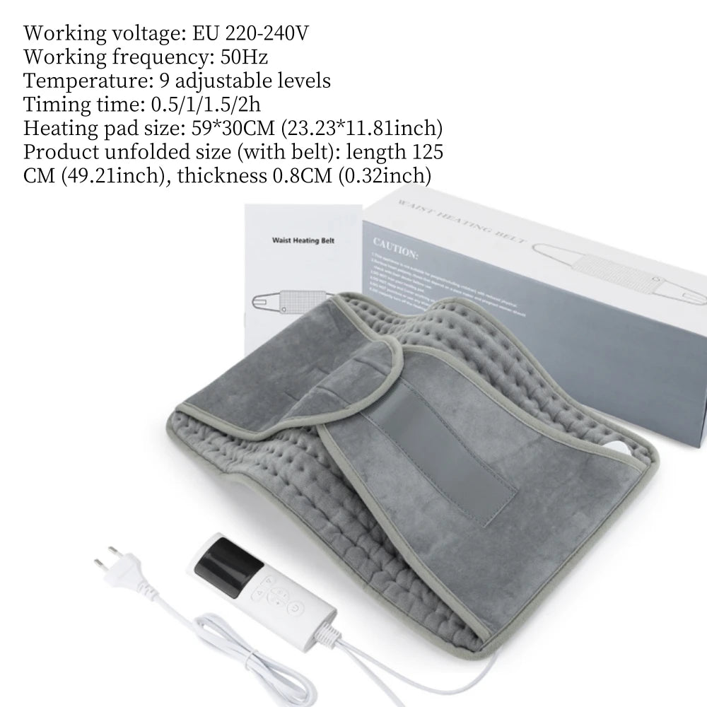 Electric Heating Pads for Back Neck Shoulder Pain Relief,Home Sofa Office Desktop Winter Warm Blanket,Auto-Off, Machine Washable