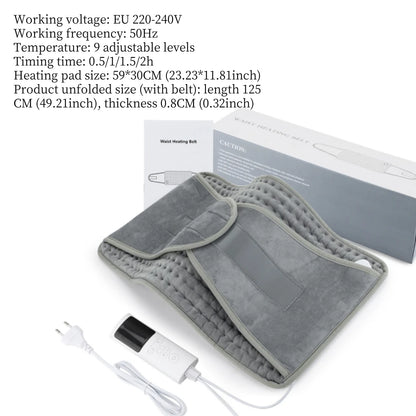 Electric Heating Pads for Back Neck Shoulder Pain Relief,Home Sofa Office Desktop Winter Warm Blanket,Auto-Off, Machine Washable
